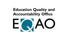 EQAO black letters on a white background